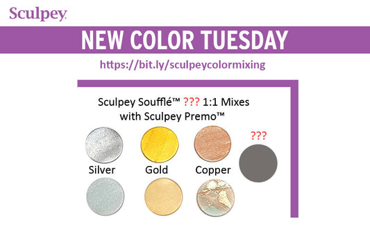 New Color Tuesday! Introducing Sculpey Soufflé™  Glacier 1:1 Mixes -Pt 1