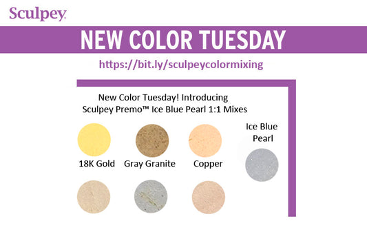 New Color Tuesday! Introducing Sculpey Premo™ Ice Blue Pearl Pt 1