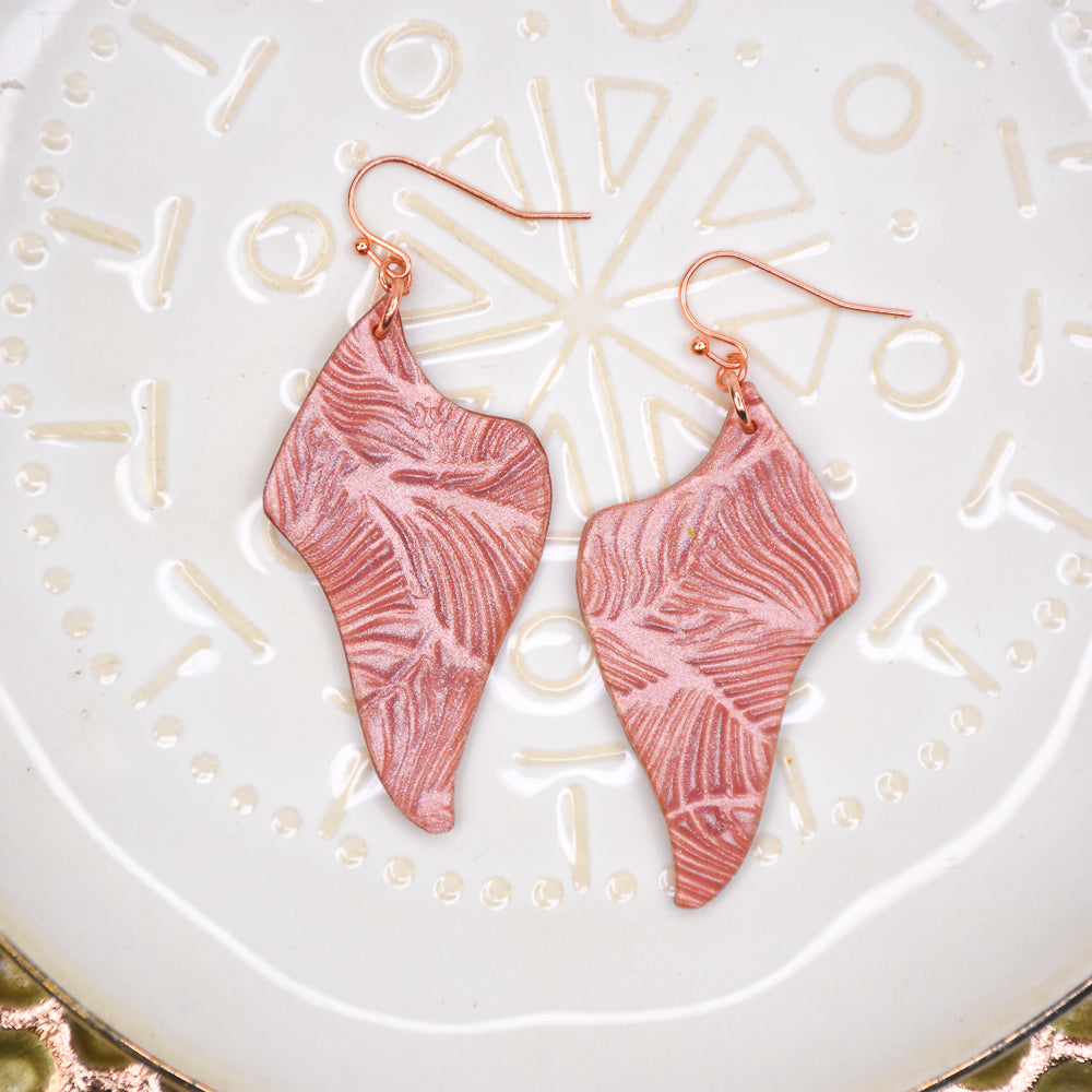 Sculpey Premo™ Rose Gold Mica Shift Earrings