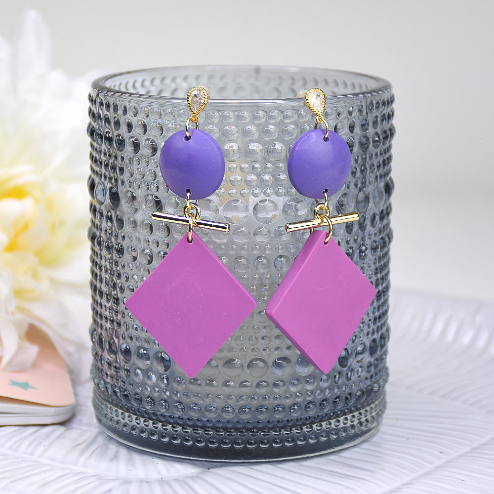 Sculpey Soufflé™ Cobalt Jeweled Earrings