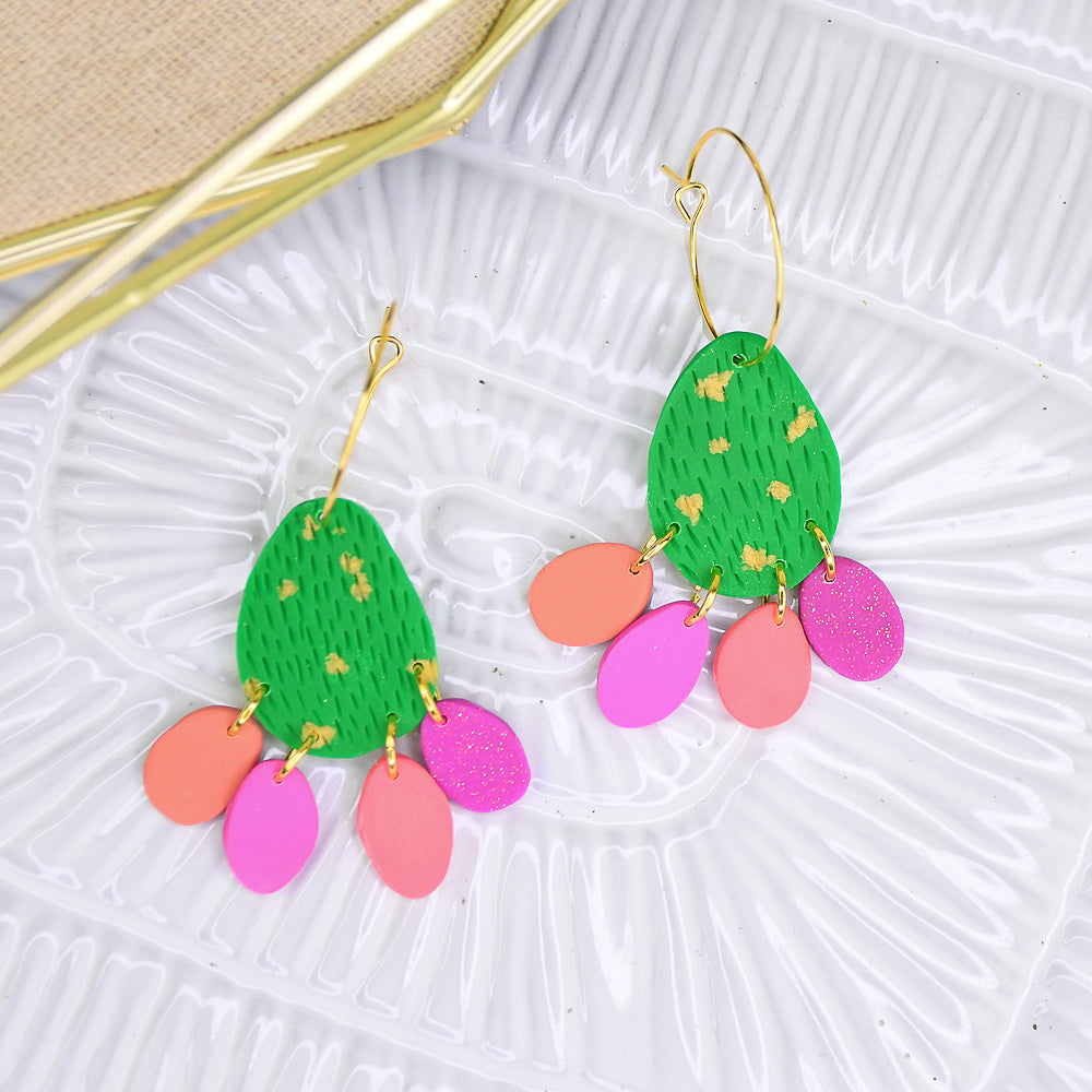 Sculpey III® Cactus Blossom Earrings