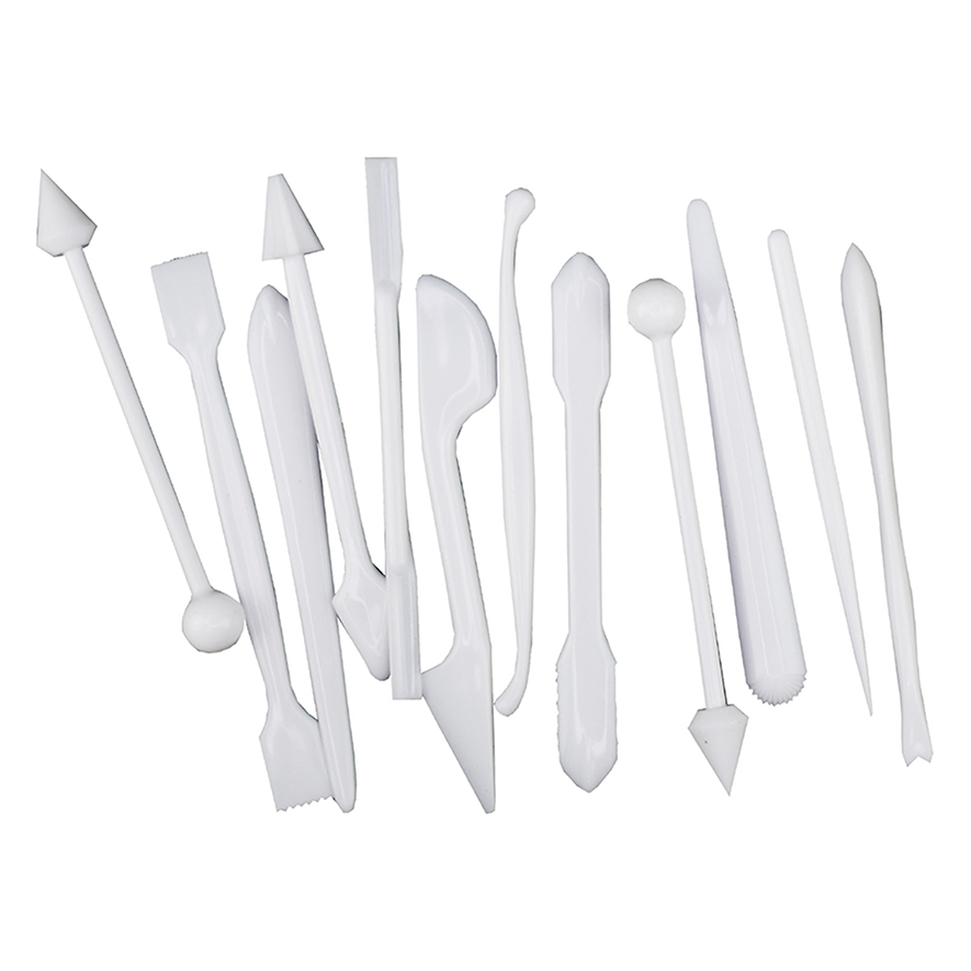 White Modeling Tools | Set of 12 | Sculpey