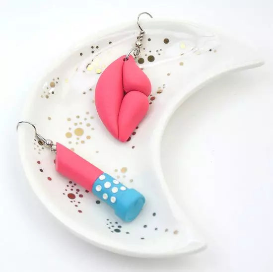 Sculpey Premo™ Lips & Lipstick Earrings