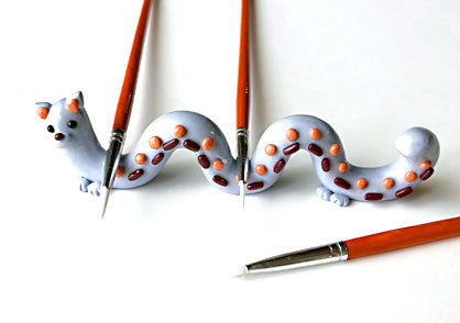 Professional finished polymer clay art project presented on a clean background.