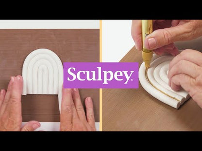 Original Sculpey® White Rainbow Coaster
