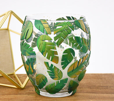 Sculpey Premo™ Forest Green and Gold Leaf Embellished Vase