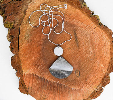 Sculpey III® Marbled Black Glitter Pendant