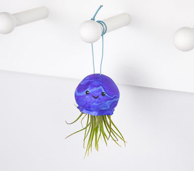 jellyfish air plant holder Sculpey Premo™ Metallic Jellyfish Air Plant Holder -sculpey.com