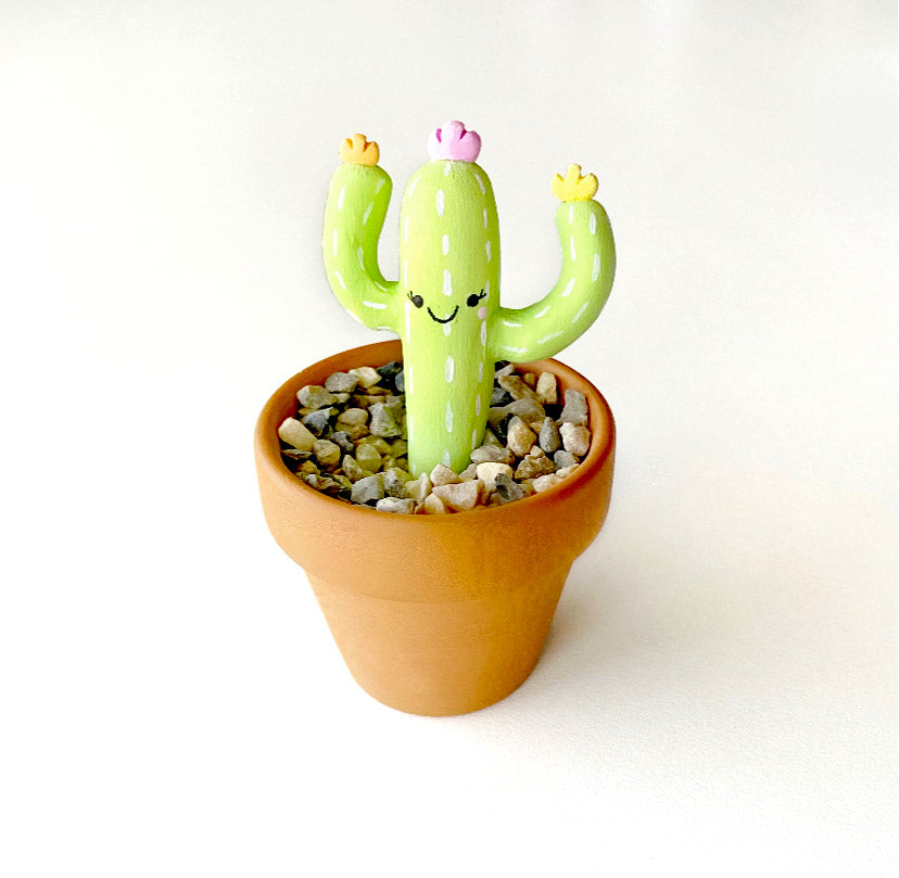 sculpey succulents Original Sculpey Cactus in a Pot