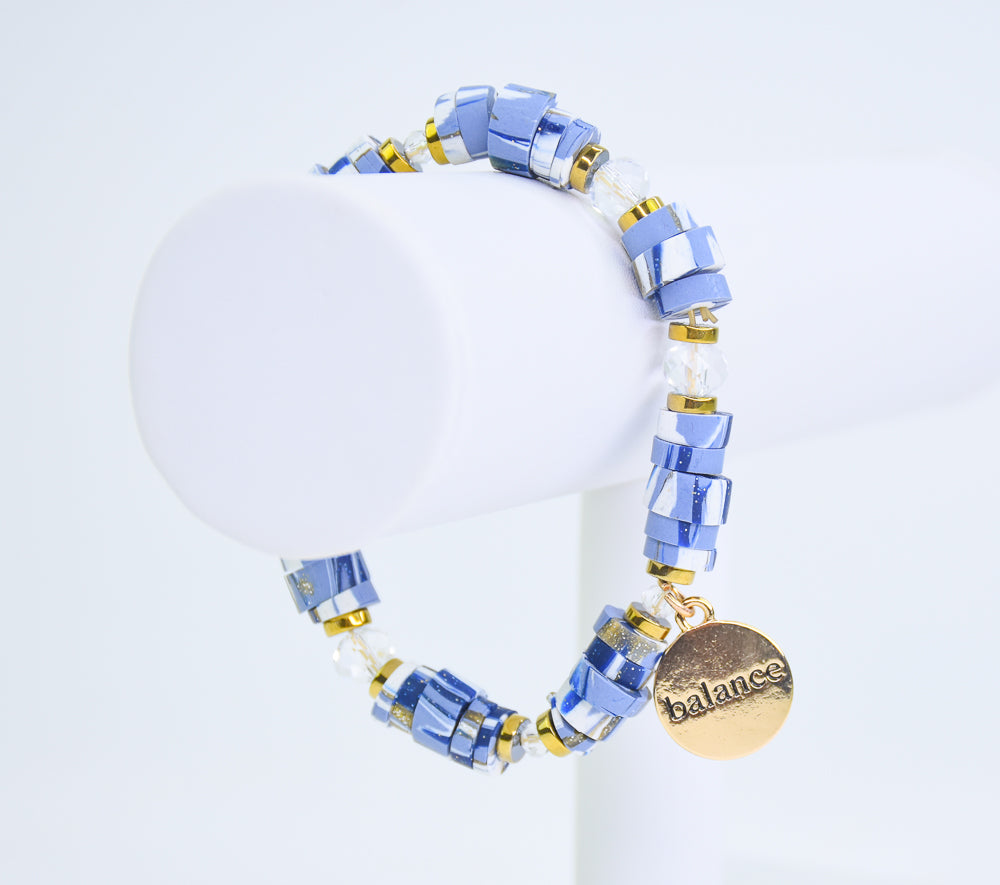 Final image for Sculpey Premo™ + Sculpey Souffle™ Heishi Bead Bracelet