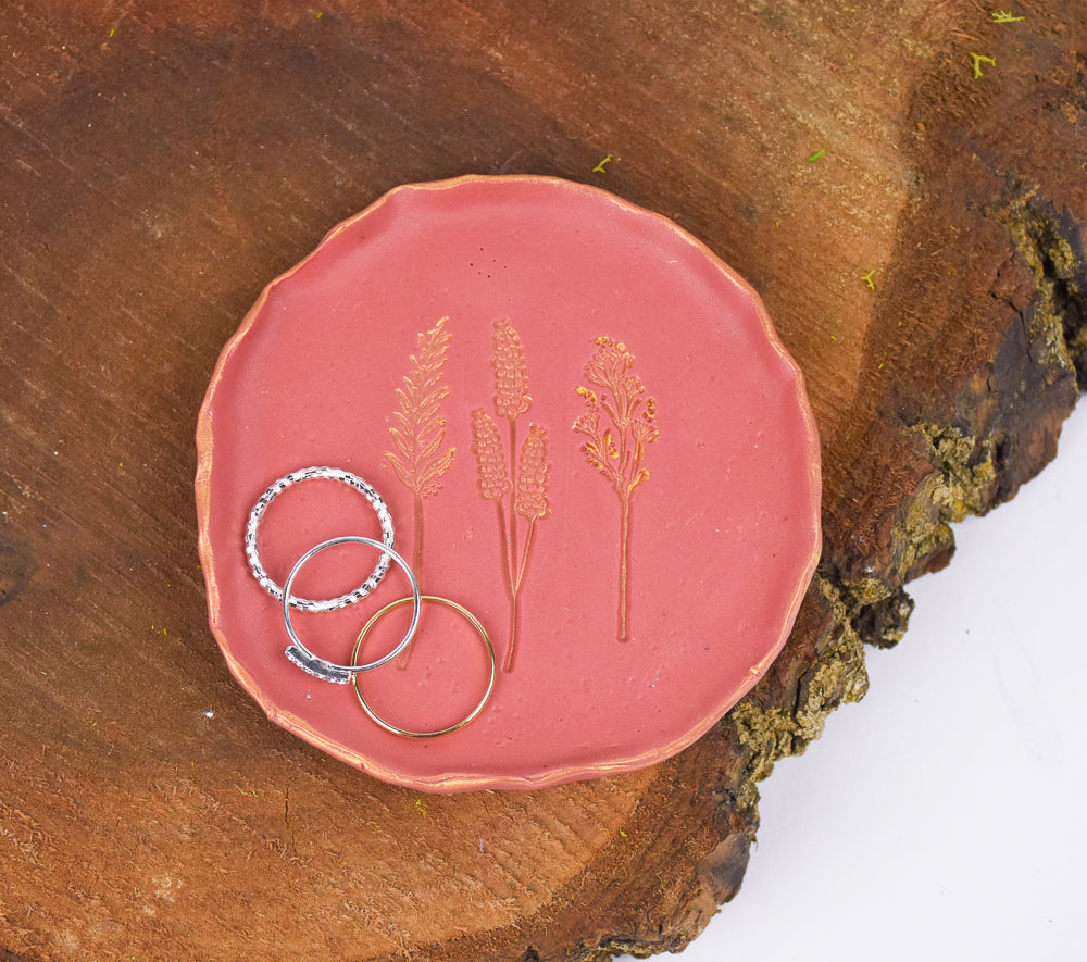 final large image for Sculpey Soufflé™ Sedona Rustic Floral Trinket Dish