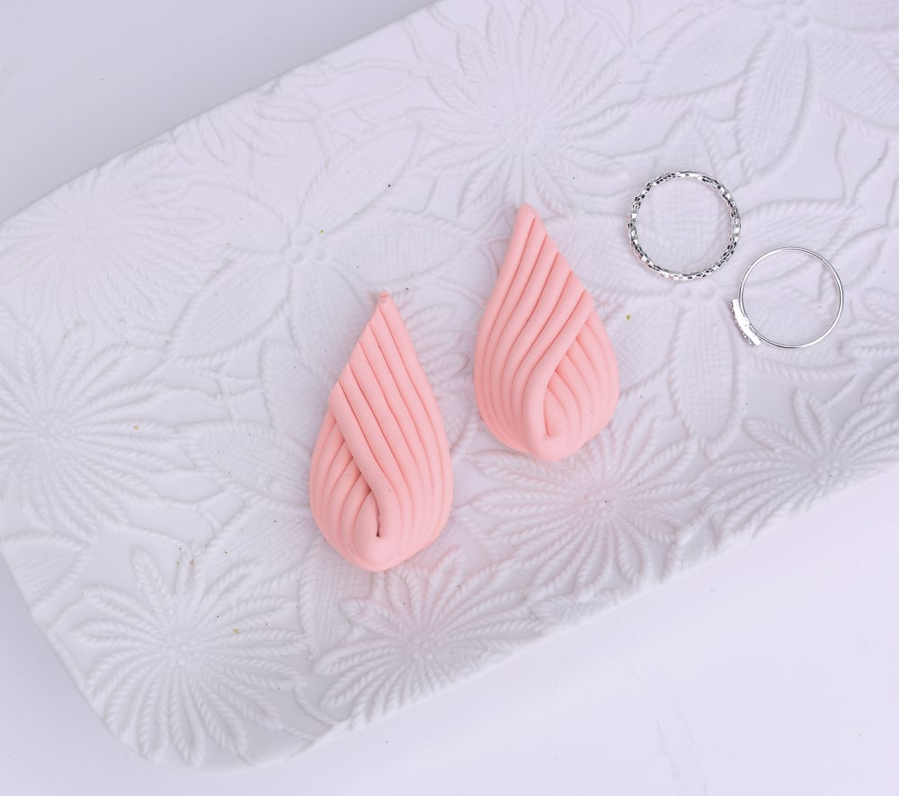 final image for Sculpey III® Peach Thin Line Earrings
