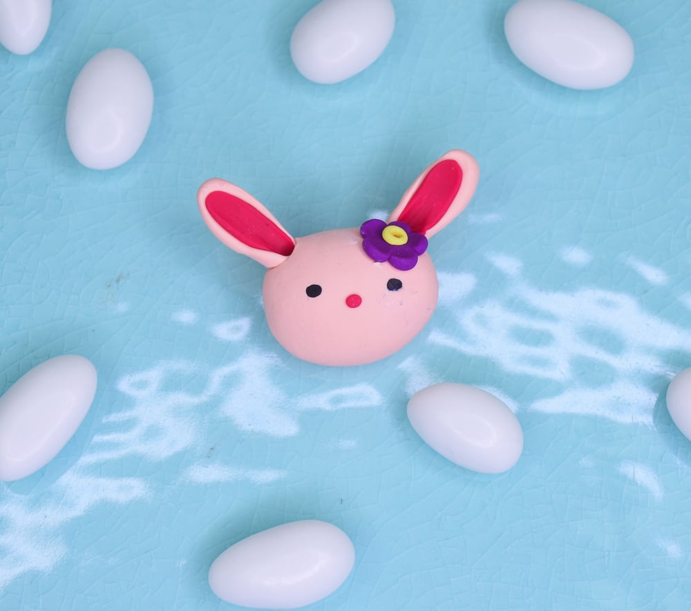 final image for Sculpey III® Peach Bunny Figurine