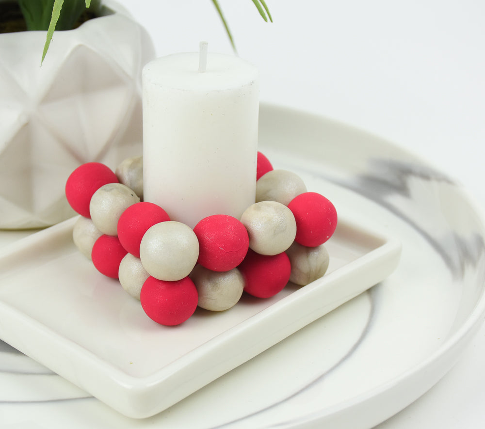 large final image for Sculpey III® Bubble Candle Holder