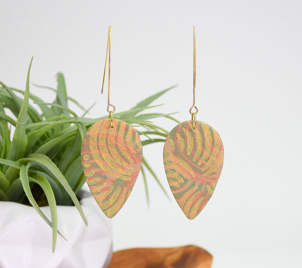 Final image for Sculpey Soufflé™ 3-D Effect Graphic Earrings