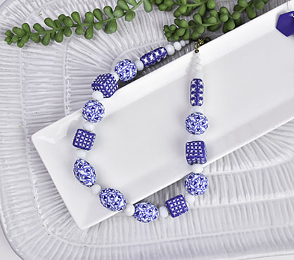 Sculpey Soufflé™ Midnight Blue & Igloo Canework Beads