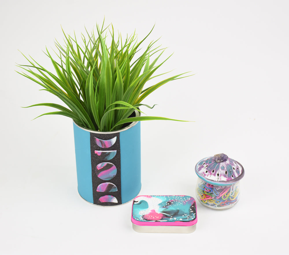 Final image for Sculpey III® Upcycled Tin Box