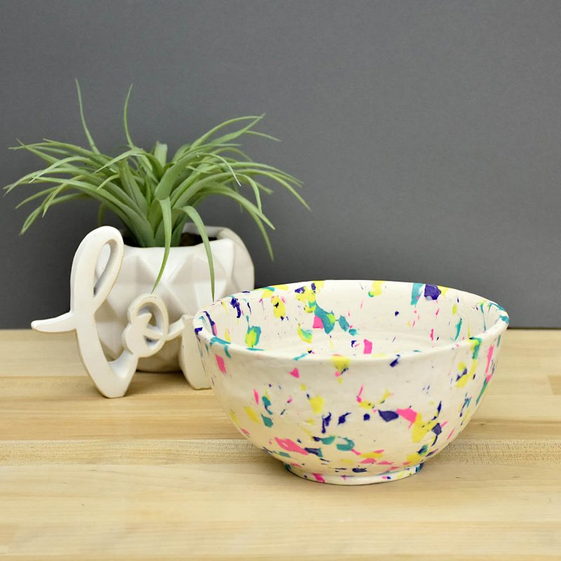 Original Sculpey and Sculpey III Terazzo Style Planter