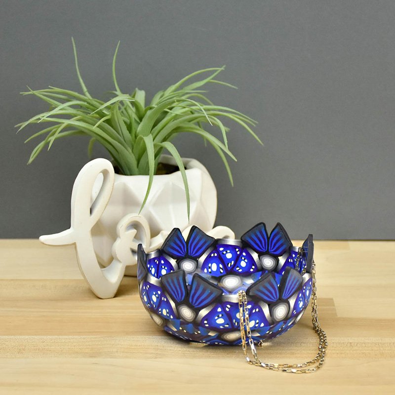 Premo Sculpey "Shades of Purple" Caned Accessory Bowl