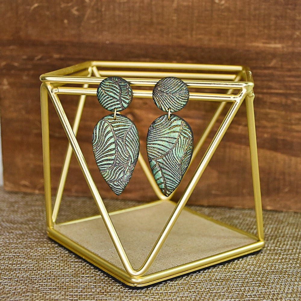 Sculpey Souffle™ Tropical Earrings Featuring Unicorn Spit for Extra Sparkle