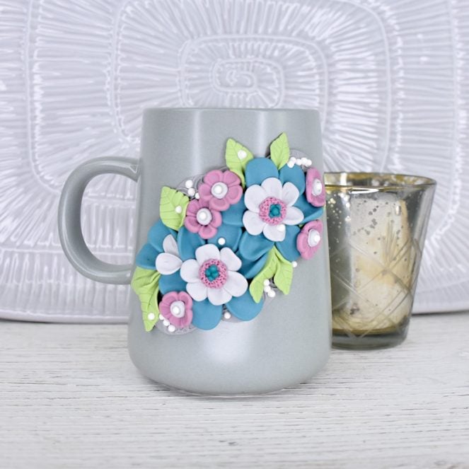 Sculpey Soufflé™ and Lace Garden Mug