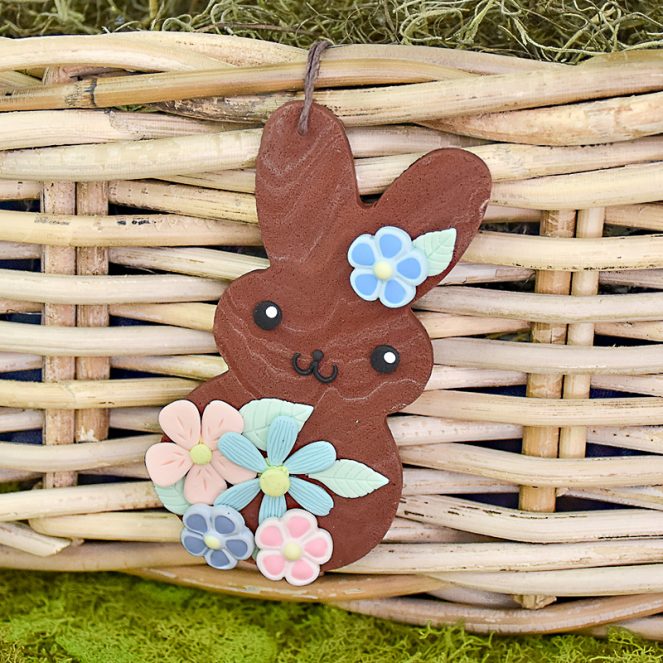 Sculpey III® and Liquid Sculpey® Bunny Basket Tag