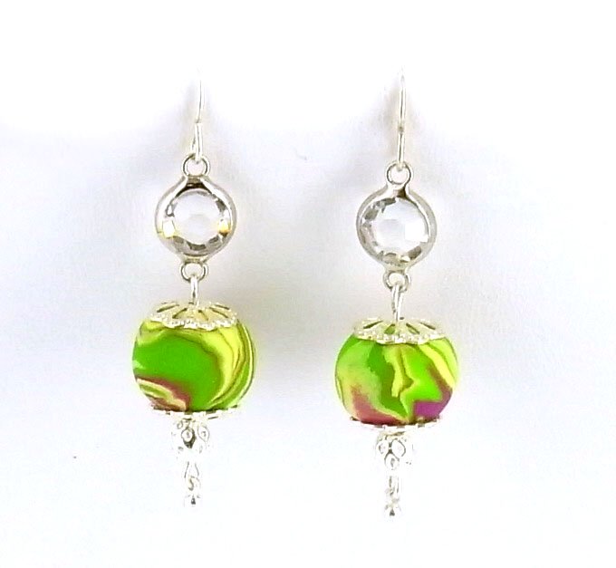 Sculpey® III Marbled Earrings