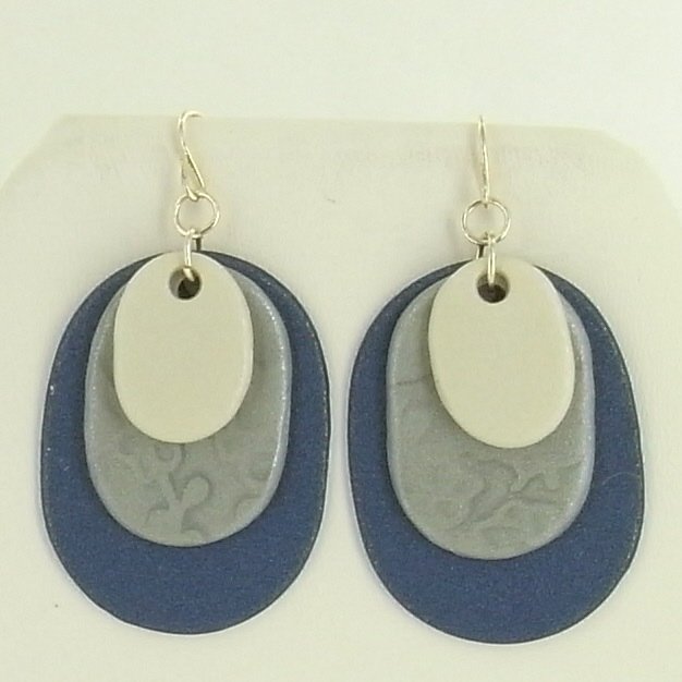 Sculpey® III Oval Layered Earrings