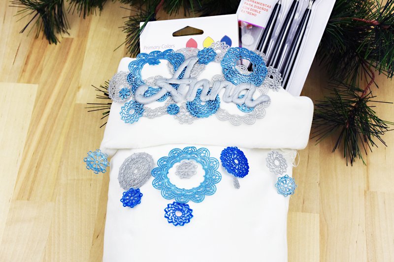 Liquid Sculpey® Personalized Lacy Holiday Stocking