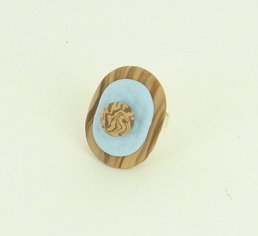 Sculpey® III Oval Layered Ring