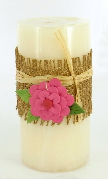 Sculpey Soufflé Flower Candle Charm