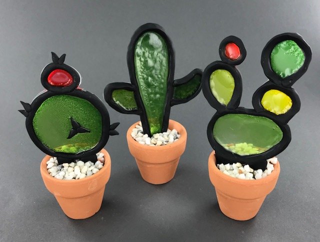 Liquid Sculpey Cactus Trio