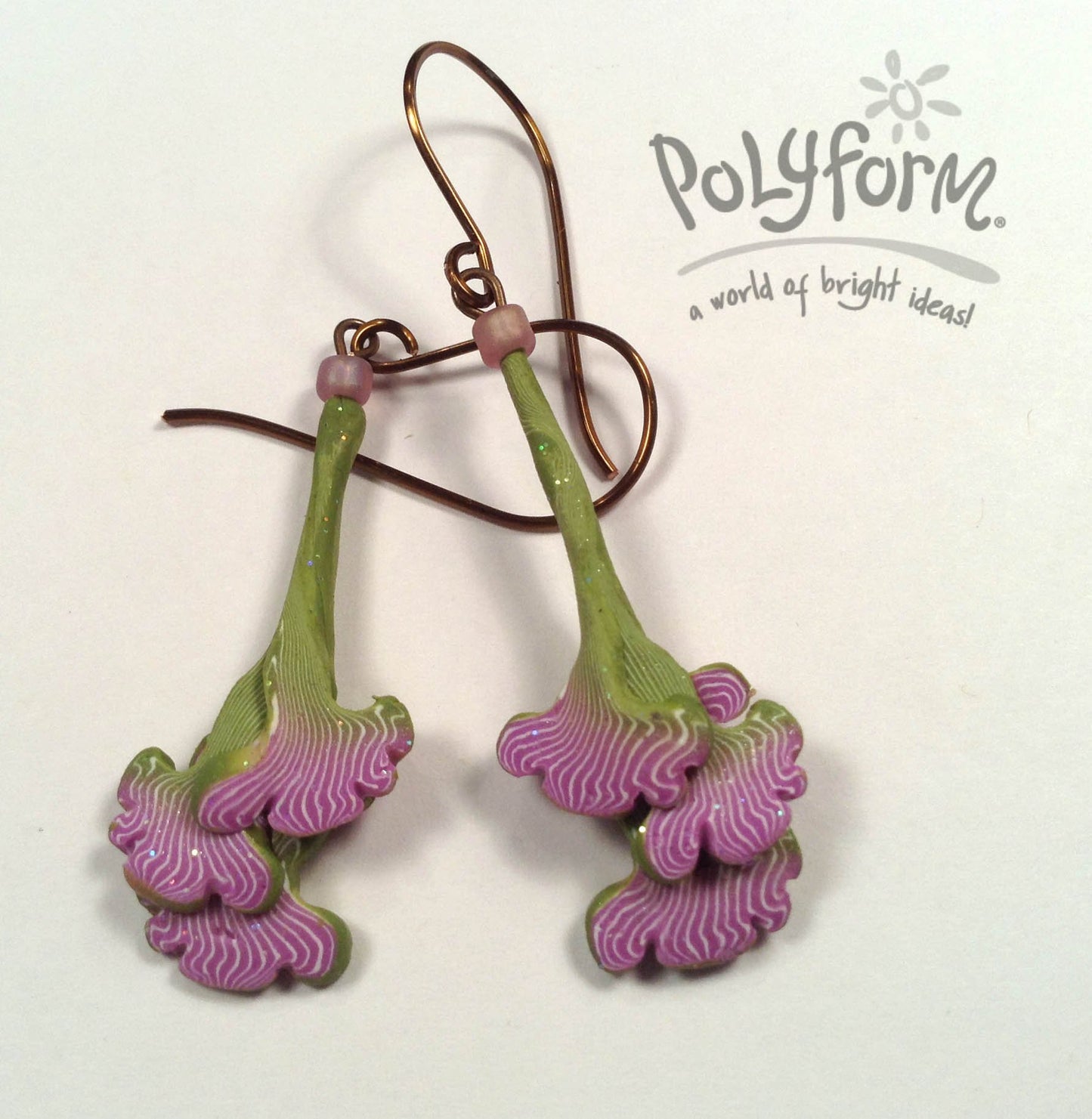 Premo! Extruded Tassel Blossom Earrings