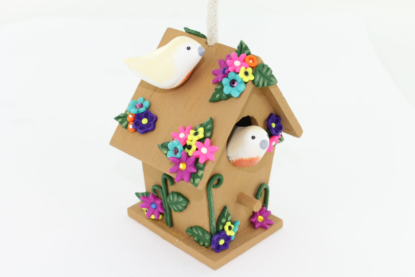 Sculpey® III Decorated Birdhouse Ornament