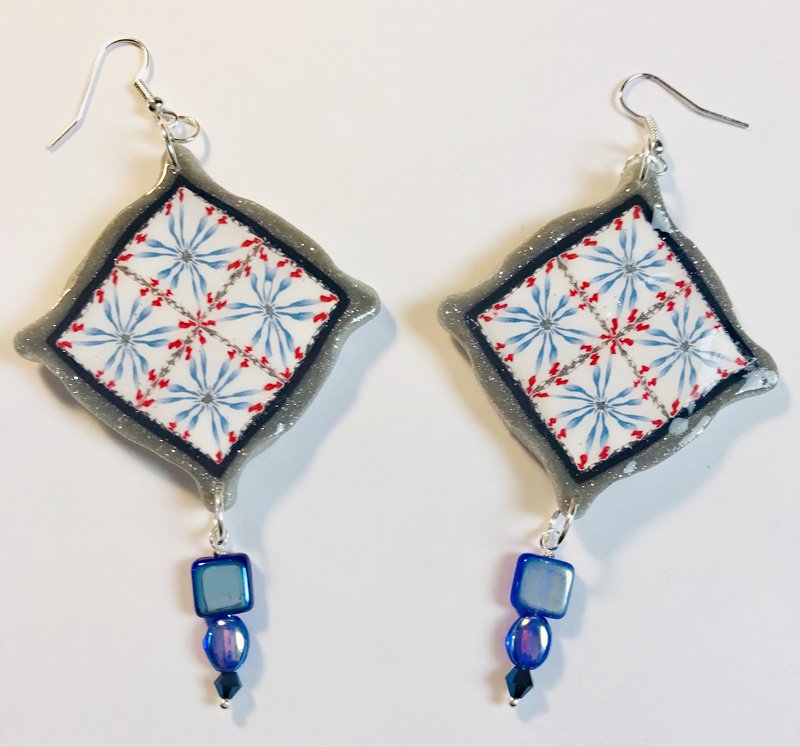 Souffle Cane Earrings