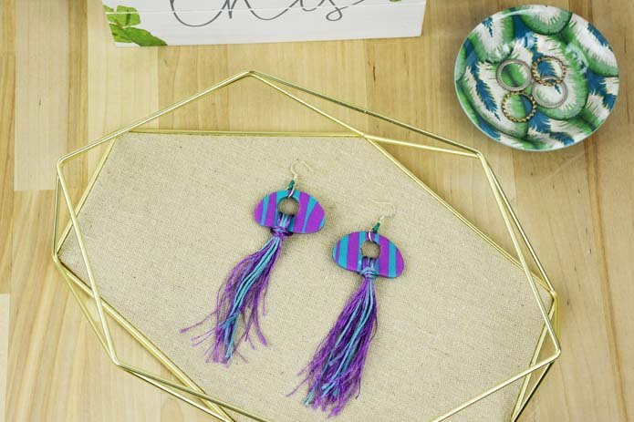 Souffle™ Funky Boho Striped Earrings