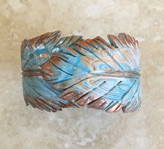 Sculpey Premo™ Feather Clay Spring Hinge Bracelet