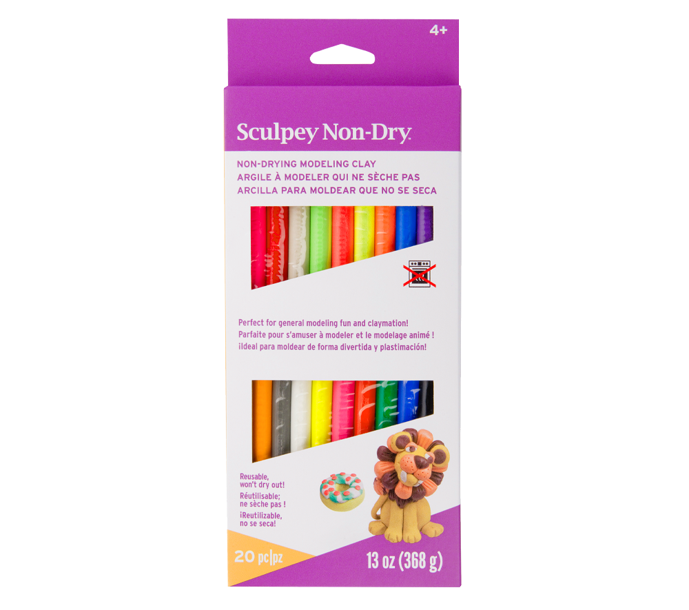 Crayola Modeling Clay Sticks, 4 oz., Assorted Colors, 4/Box (57