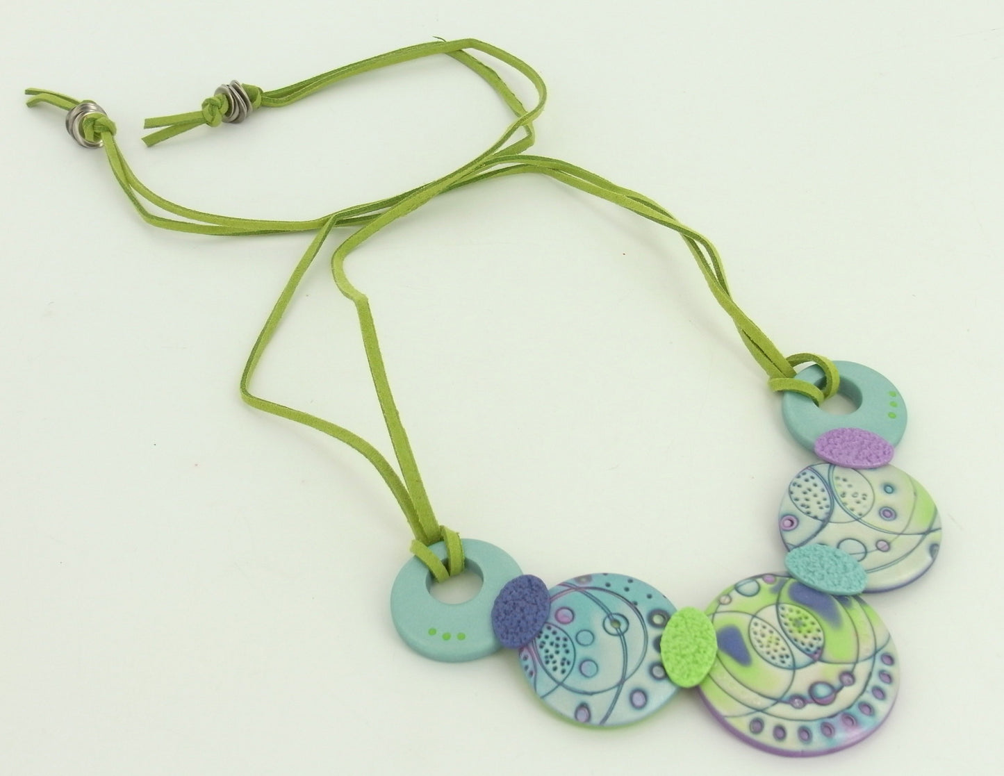 premo! Mokume Gane Bubble Neckpiece