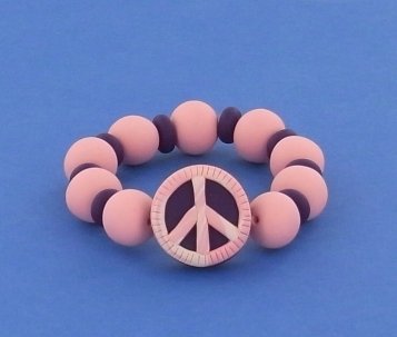 Sculpey® III Peace Sign Bracelet