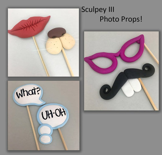 Sculpey III Photo Booth Props