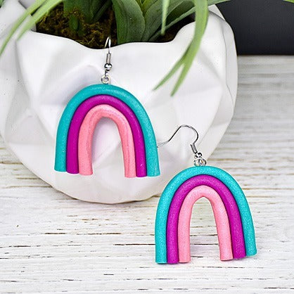Sculpey III® Rainbow Earrings