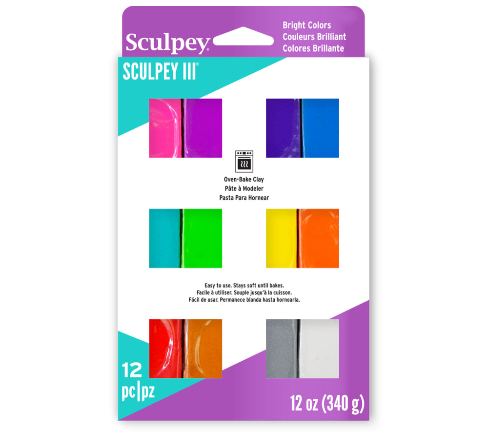 Sculpey III Oven-Bake Clay 1oz 30/Pkg-Assorted Colors