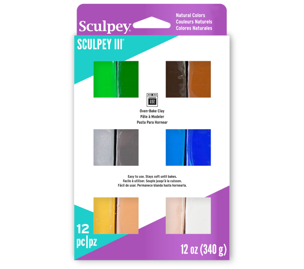 Sculpey Clay - Sculpey III Colored Polymer Clay