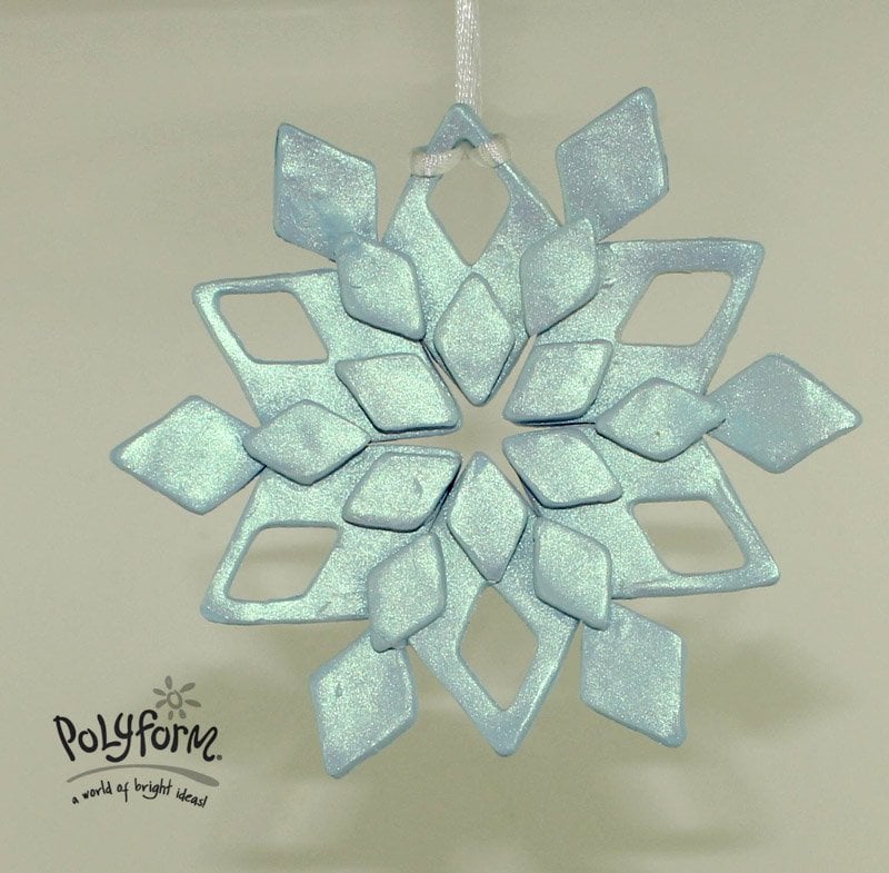 Sculpey® III Snowflake Christmas Ornament