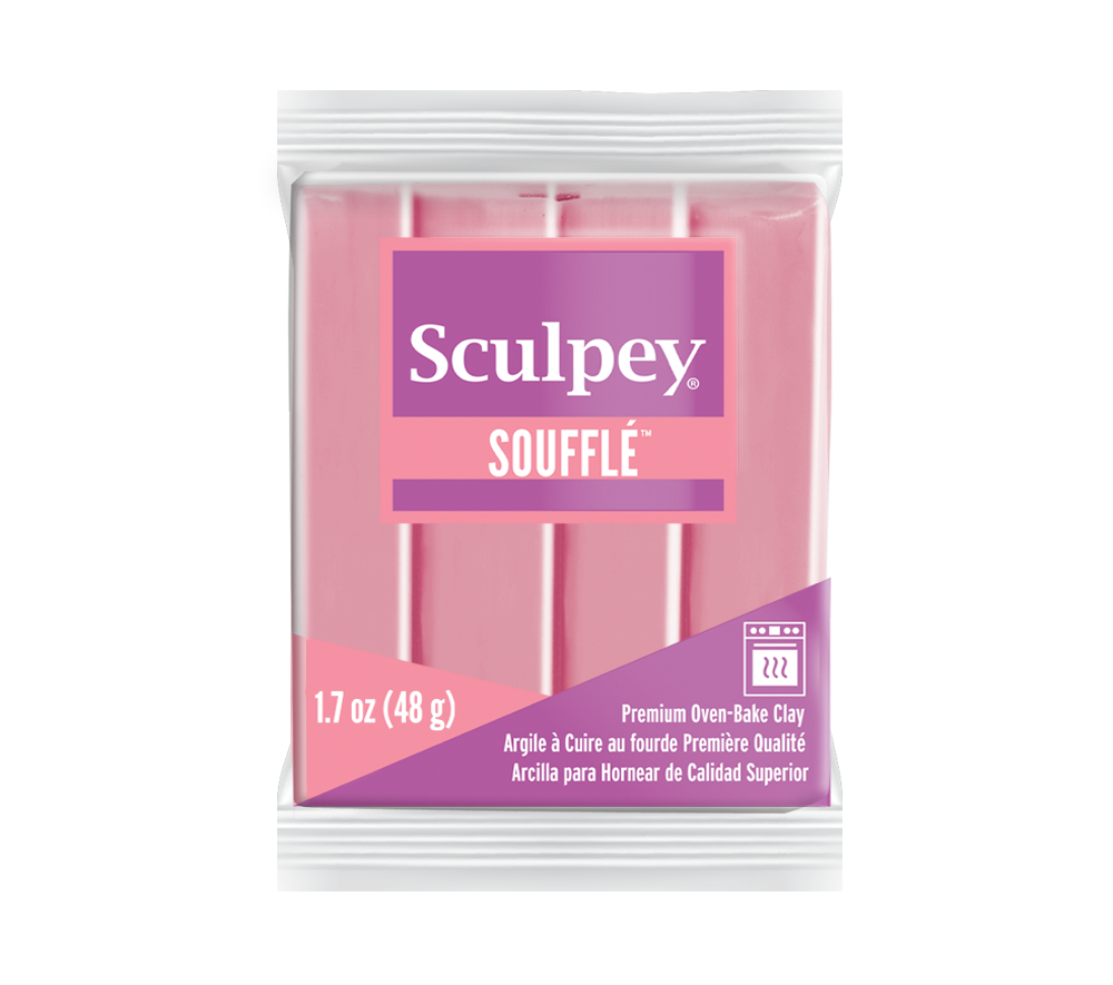 Sculpey Souffle - 1.7 oz Bar, French Pink