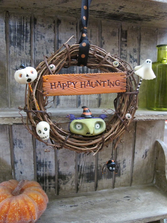 Sculpey Soufflé Happy Haunting Door Wreath