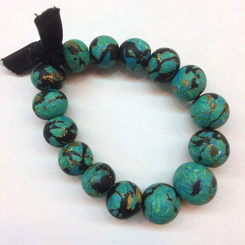 premo! Sculpey® Faux Turquoise Beaded Bracelet