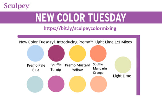 New Color Tuesday! Introducing Sculpey Premo™ Light Lime