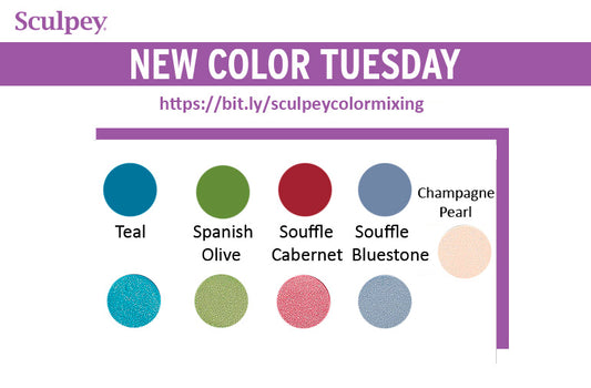 New Color Tuesday!  Introducing Sculpey Premo™ Champagne Pearl